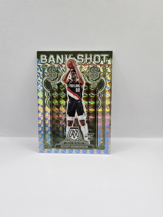 2023-24 Panini Mosaic Basketball Scoot Henderson ''Bank Shot'' Mosaic parallel rookie No18