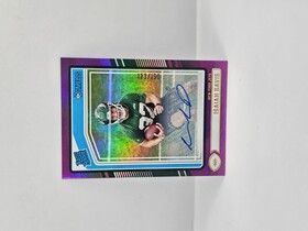2024 Panini Donruss Isaiah Davis Purple Rated Rookie Autograph /150 No.386