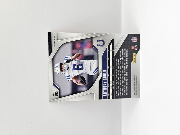 2024 Panini Prizm Football Anthony Gould Orange Lazer Rookie No.305