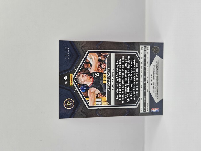 2023-24 Panini Mosaic Basketball Nikola Jokic Pink Fastbreak City Edition /20 No.287