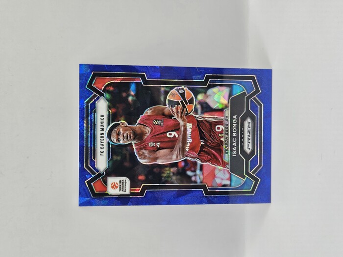 2023-24 Panini euroleague prizm Isaac Bonga blue cracked ice /125 No.81