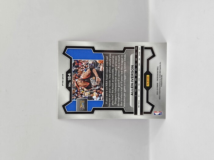 2023-24 Panini prizm Basketball Allen Iverson pink cracked ice No.184