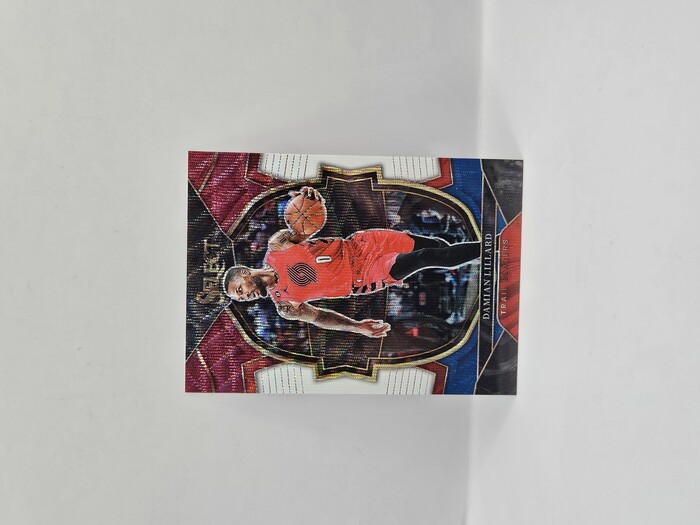 2022-23 Panini Select Basketball Damian Lillard Red/White/Blue Concourse No.7