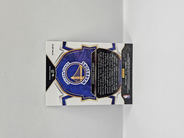 2022-23 Panini Select Basketball Stephen Curry blue cracked ice Concourse   No.27