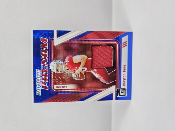 2023 Panini Donruss Optic Football Clayton Tune ''Rookie Phenom'' No.RP-CTU 