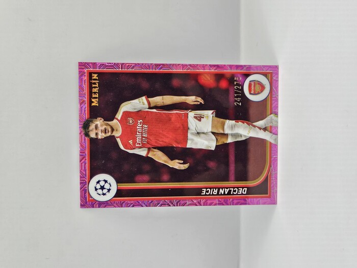 2024 Topps Merlin Declan Rice Pink Mojo Refractor /275 No.13