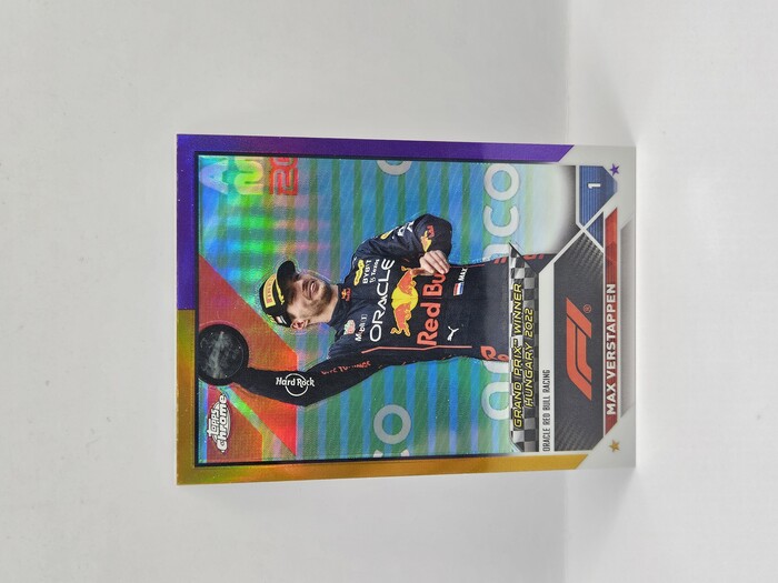 2023 Topps Chrome Formula 1  Max Verstappen Gold-purple refractor #156