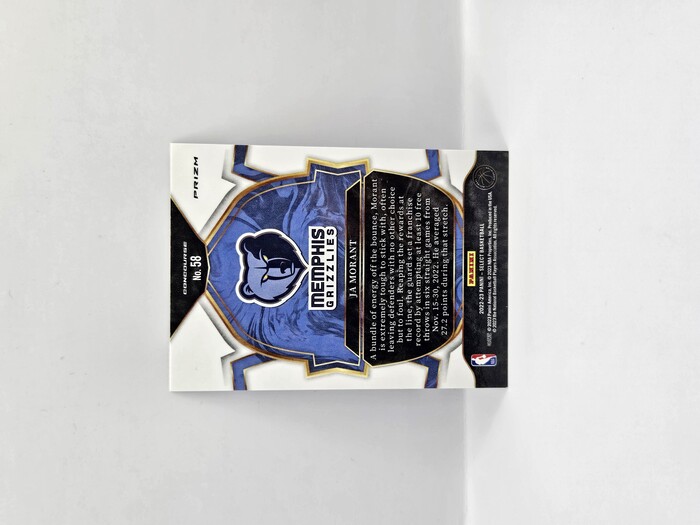 2022-23 Panini Select Basketball Ja Morant blue prizm Concourse No.58