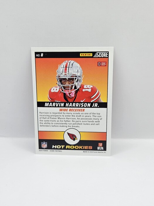 2024 Panini Doruss Football Marvin Harrison Jr. ''Hot Rookies'' No.8