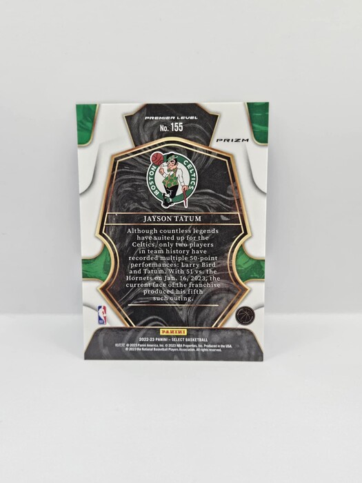 2022-23 Panini Select Basketball Jayson Tatum Blue prizm Premier level No.155