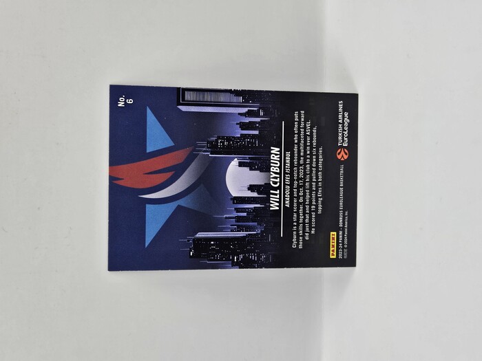 2023-24 Panini euroleague donruss Will Clyburn ''Club Edition'' No.6