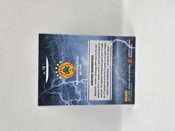 2023-24 Panini euroleague donruss Dimitris Diamantidis ''Reigning 3s'' Press proof No.10