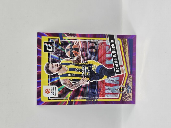 2023-24 Panini euroleague donruss Scottie Wilbekin purple lazer /99 No.65