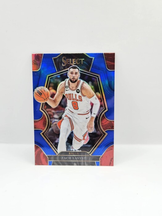 2022-23 Panini mosaic Basketball Zach Lavine blue prizm premier level No.134