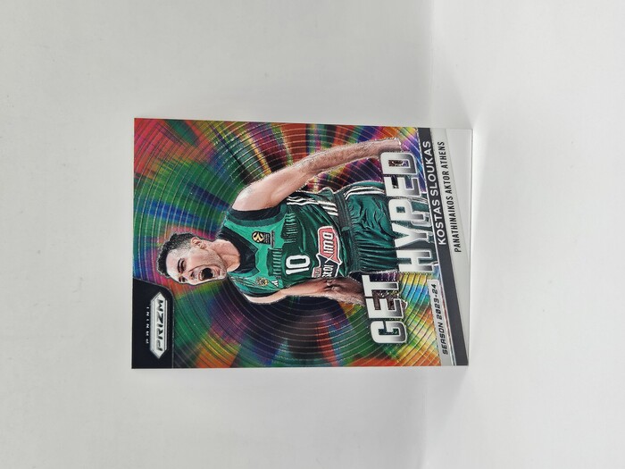 2023-24 Panini euroleague prizm Kostas Sloukas ''Get Hyped'' No.2