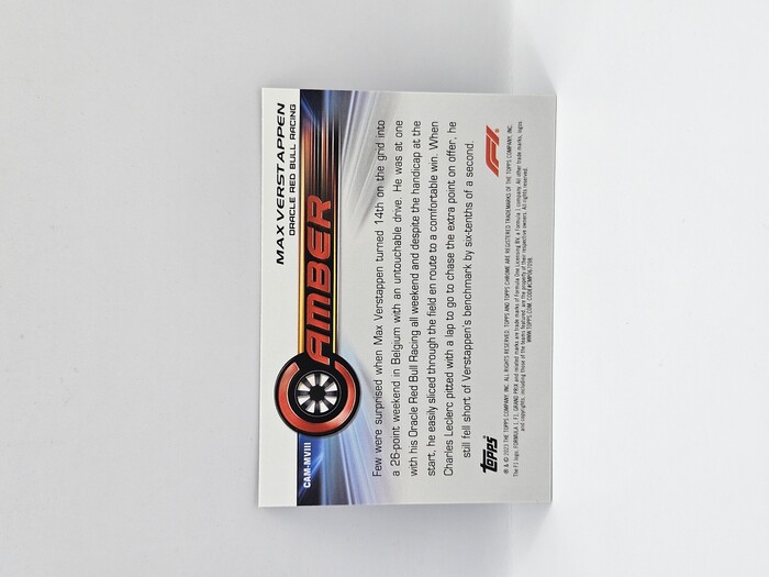 2023 Topps Chrome Formula 1 Max Verstappen ''Camber'' #CAM-MVIII