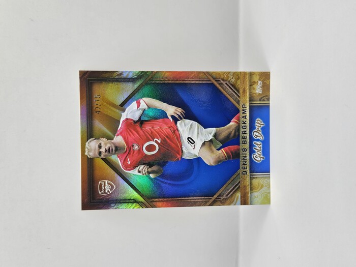 2024 Topps Arsenal Dennis Bergkamp ''Gold Drip'' /75 No.48