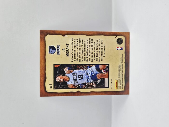 2023-24 Panini Mosaic Basketball Ja Morant ''Notoriety'' Mosaic Parallel No.9