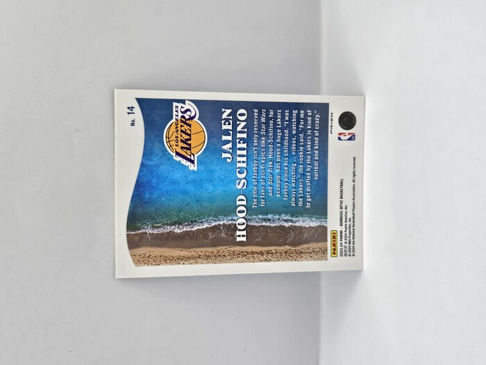 2023-24 Panini Donruss Optic Basketball Jalen Hood Schifino ''Splash'' Purple Rookie No.14