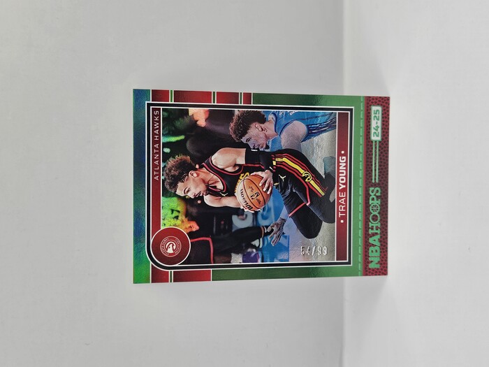 2024-25 Panini Hoops Basketball Trae Young Green /99 No.85