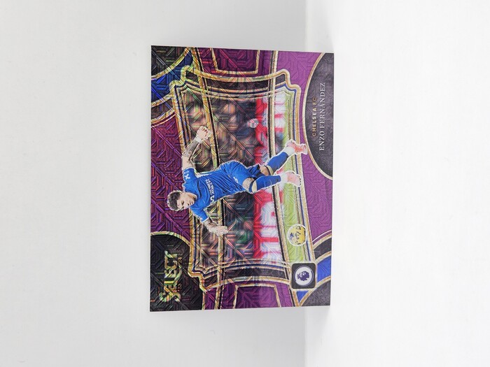2023-24 Panini Select Premier League Soccer Enzo Fernandez Purple Mojo Field Level No.232
