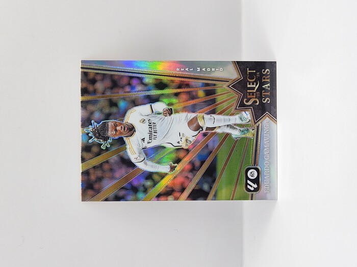 2023-24 Panini Select La Liga Soccer Eduardo Camavinga ''Select Stars'' Prizm No.5