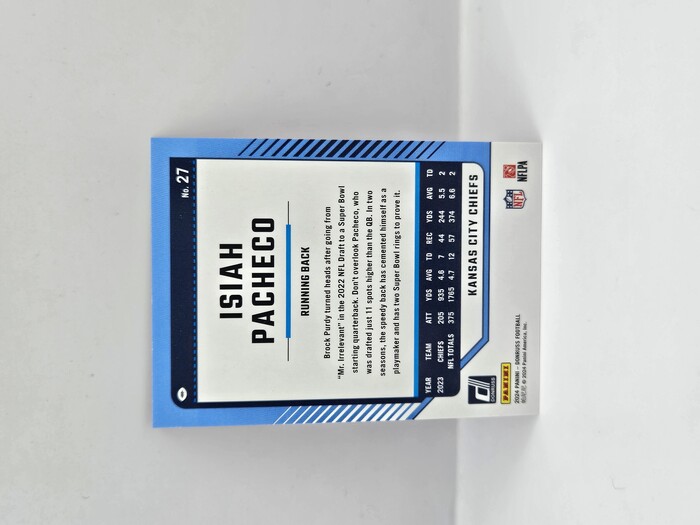 2024 Donruss Football Isiah Pacheco /500 No.27