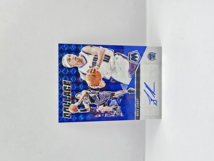 2023-24 Panini Mosaic Basketball Mike Bibby ''Collage'' Autograph Blue /49  NO.CM-BIB