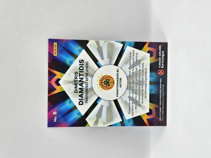 2023-24 Panini euroleague prizm Dimitris Diamantidis ''Kaleidoscopic'' No.8