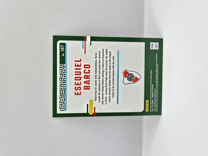 2023-24 Panini Donruss Soccer Esequiel Barco Teal /199 Rookie No.167
