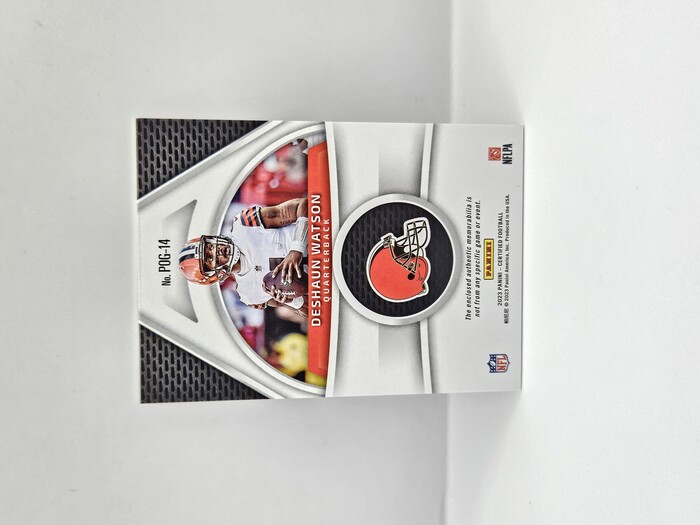 2023 Panini Certified Football Deshaun Watson ''Piece of the Game'' /50 Patch No.POG-14