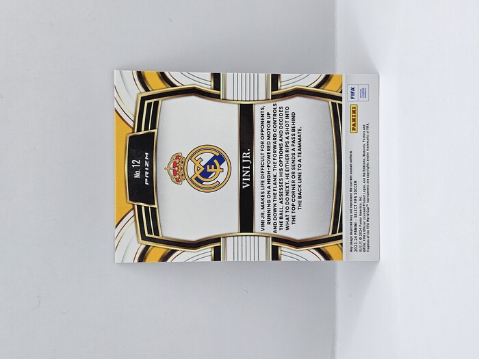 2023-24 Panini Select La Liga Soccer Vini Jr. ''Equalizers'' Silver Prizm No.12 