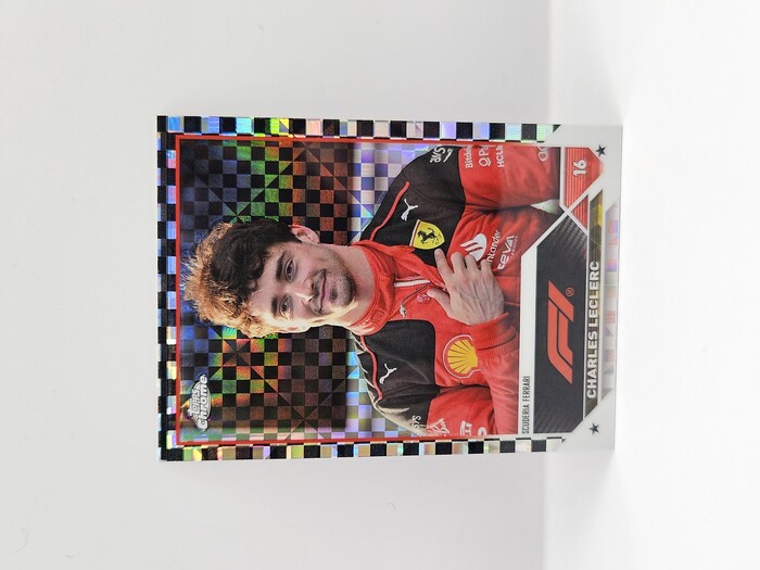 2023 Topps Formula 1 Charles Leclerc Checker Flag X-fractors No.6