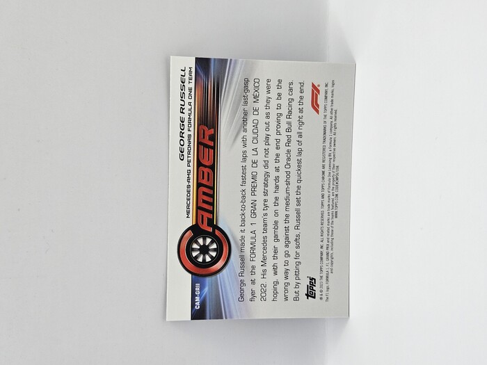 2023 Topps Chrome Formula 1  George Russell ''Camber'' #CAM-GRII