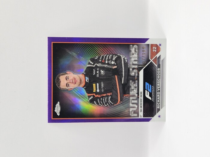 2023 Topps Chrome Formula 1 Richard Verschoor purple /399 #90