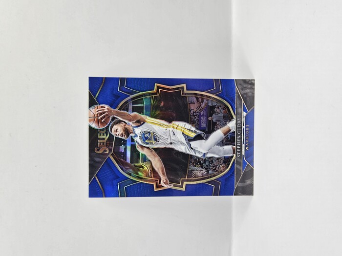 2022-23 Panini Select Basketball Stephen Curry blue prizm Concourse No.27
