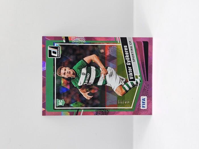 2023-24 Panini Donruss Soccer Viktor Gyokeres pink cubic Rookie /99 No.159