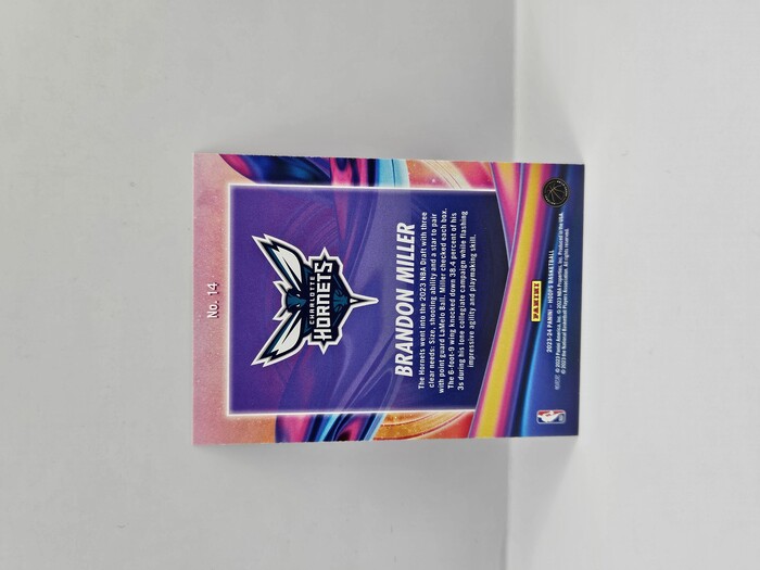2023-24 Panini Hoops Basketball Brandon Miller ''Anti Gravity'' Holo Rookie No.14