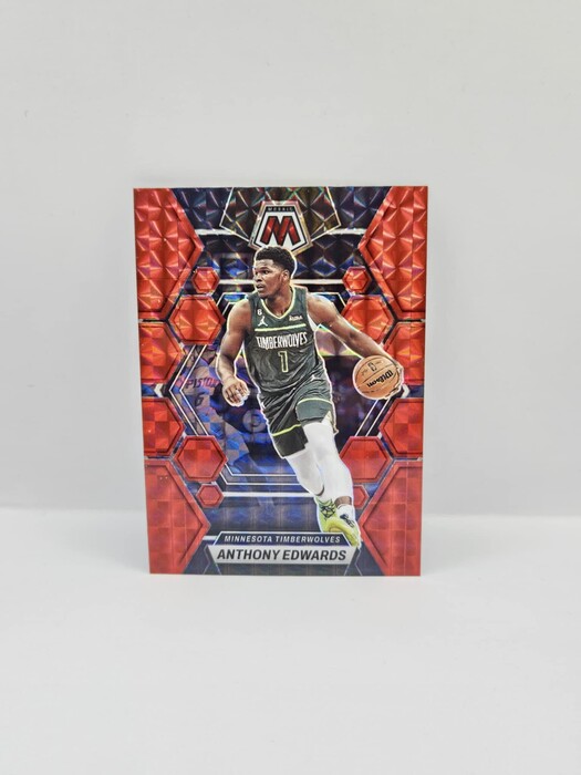 2022-23 Panini Mosaic Basketball Anthony Edwards red mosaic No.26