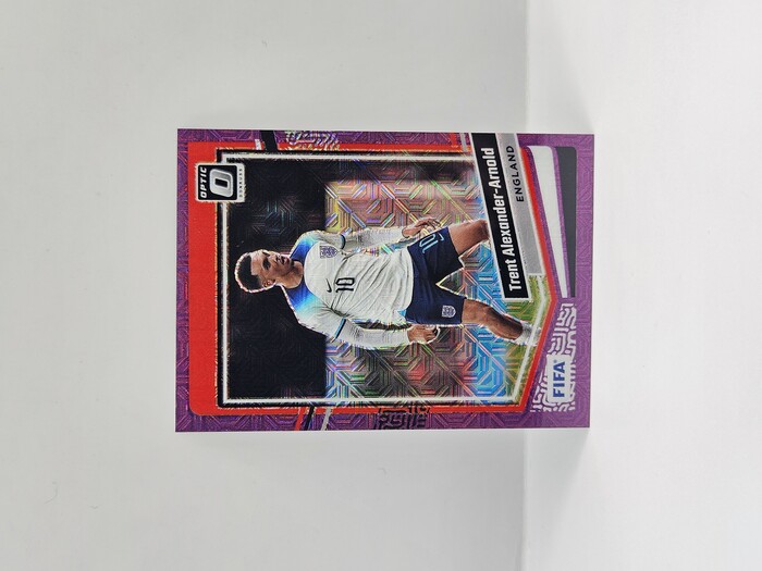 2023-24 Panini Donruss Soccer Trent Alexander-Arnold Purple Mojo Optic /25 No.10