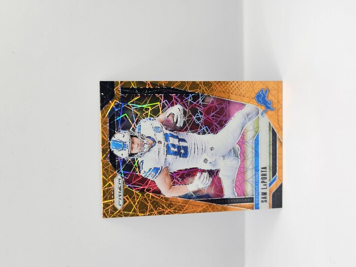2024 Panini Prizm Football Sam LaPorta orange lazer No.96