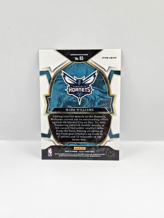 2022-23 Panini Select Basketball Mark Wiliams silver prizm concourse No.93