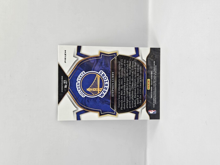 2022-23 Panini Select Basketball Stephen Curry silver prizm Concourse   No.27