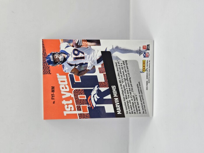 2023 Panini Donruss Optic Football Marvin Mims ''1st Year Fresh'' RookiePatch No.FYF-MM