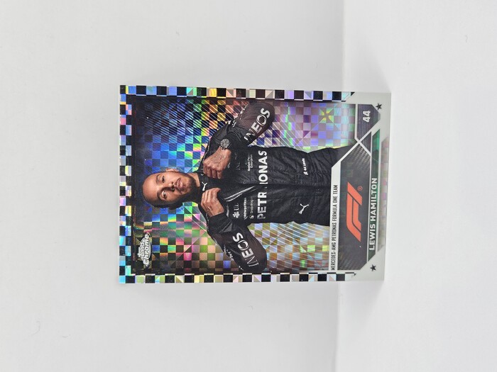 2023 Topps Formula 1 Lewis Hamilton Checker Flag X-fractors No.21