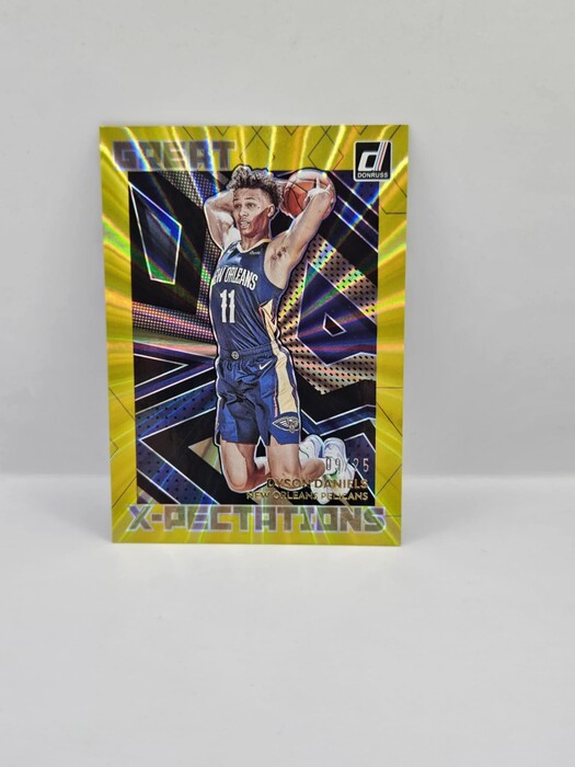 2022-23 Panini Donruss Basketball Dyson Daniels ''Great X-Pectations'' yellow lazer /25 No.8