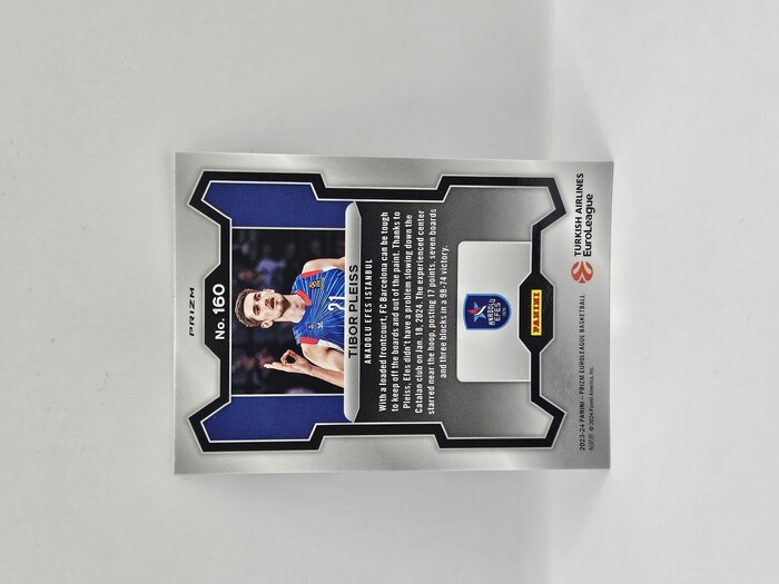 2023-24 Panini euroleague prizm Tibor Pleiss silver No.160