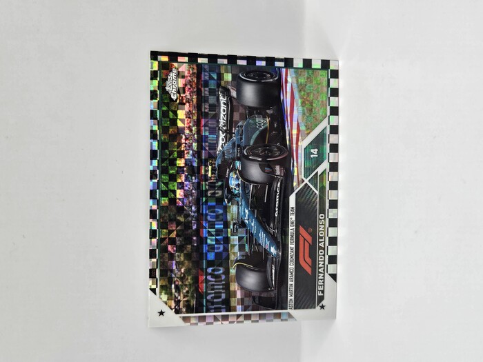 2023 Topps Chrome Formula 1  Fernando Alonso checker flag #35