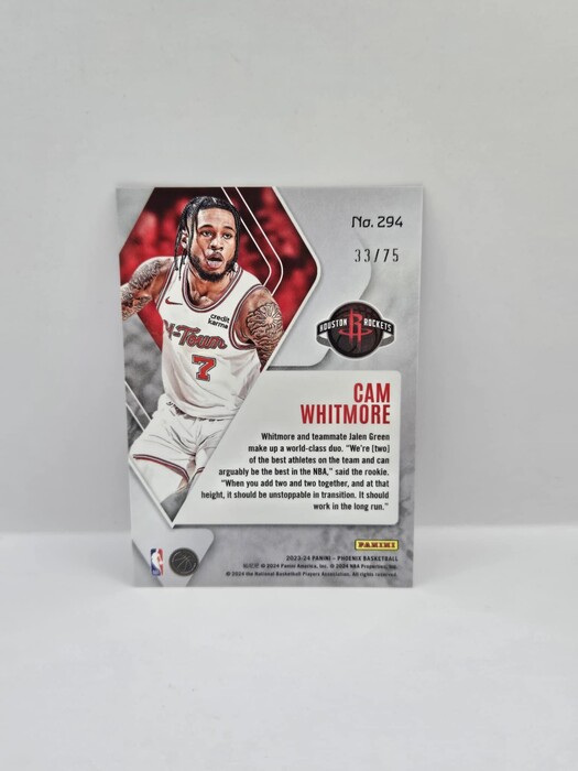 2023-24 Panini Phoenix basketball Cam Whitmore Lava /75 No294