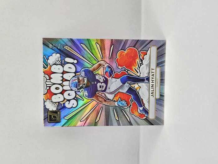 2023 Panini Donruss Football Jalin Hyatt ''Bomb Squad'' /100 No.BS-19